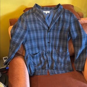 Alex Mill Blue Plaid Lightweight blazer